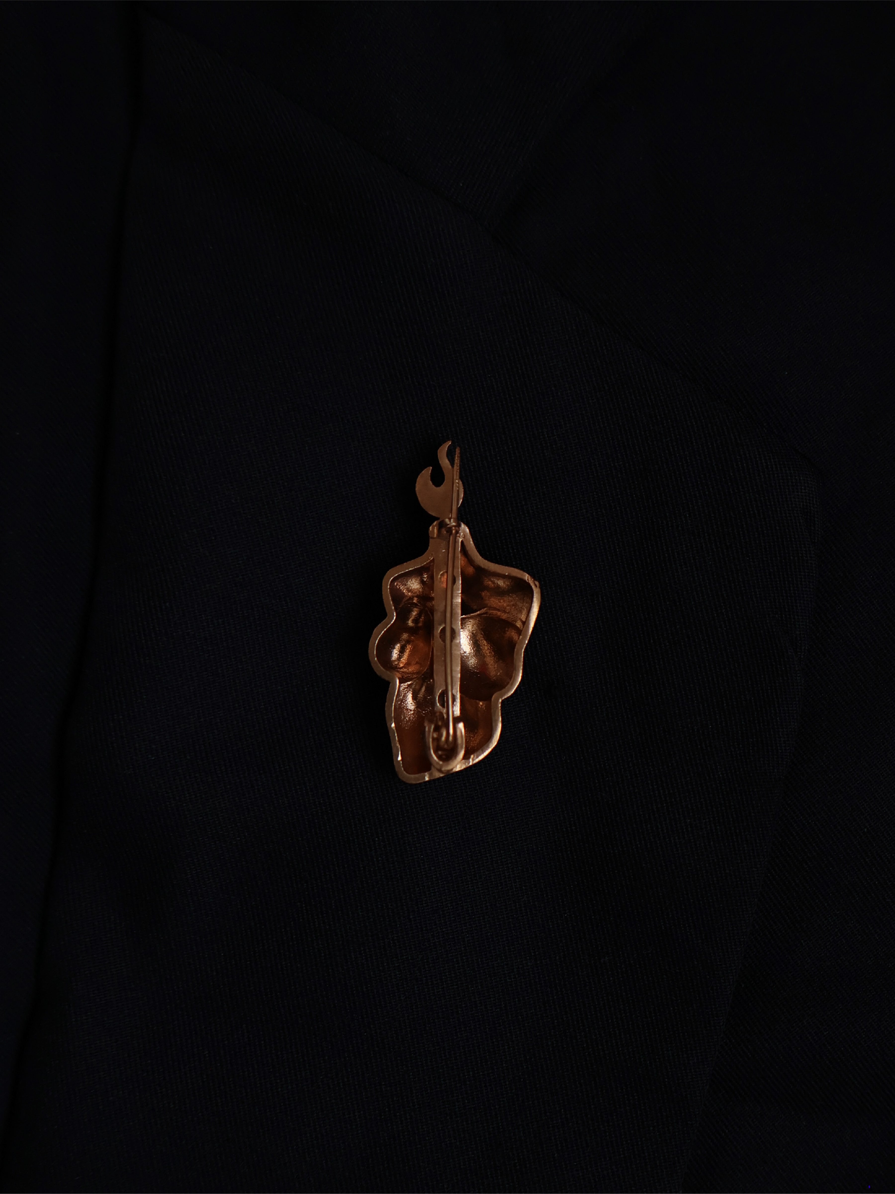 The bare bust - brooch