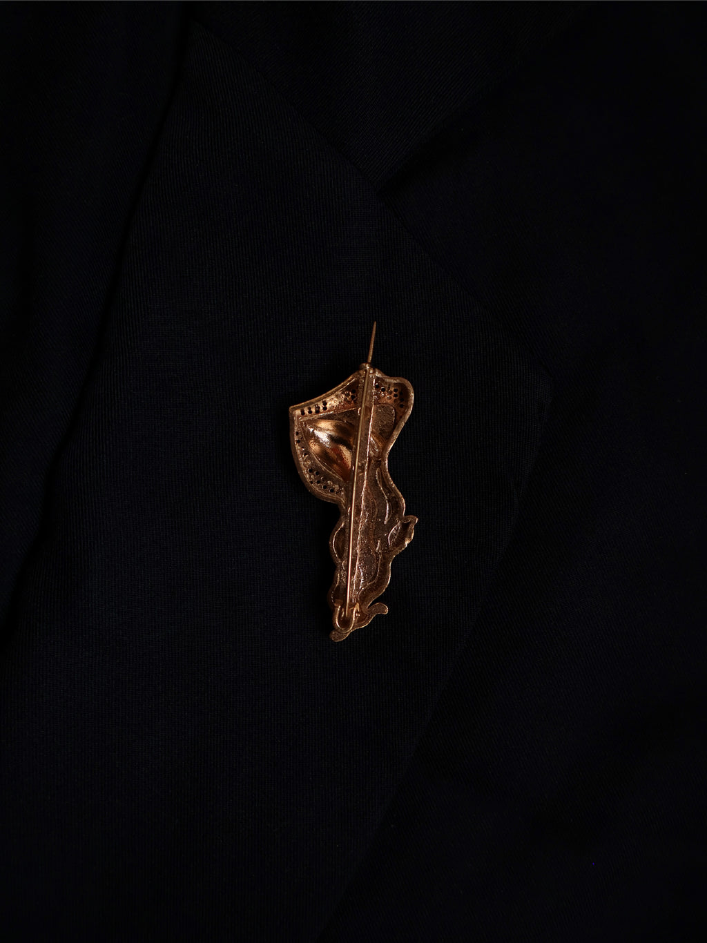 The molten lips - brooch