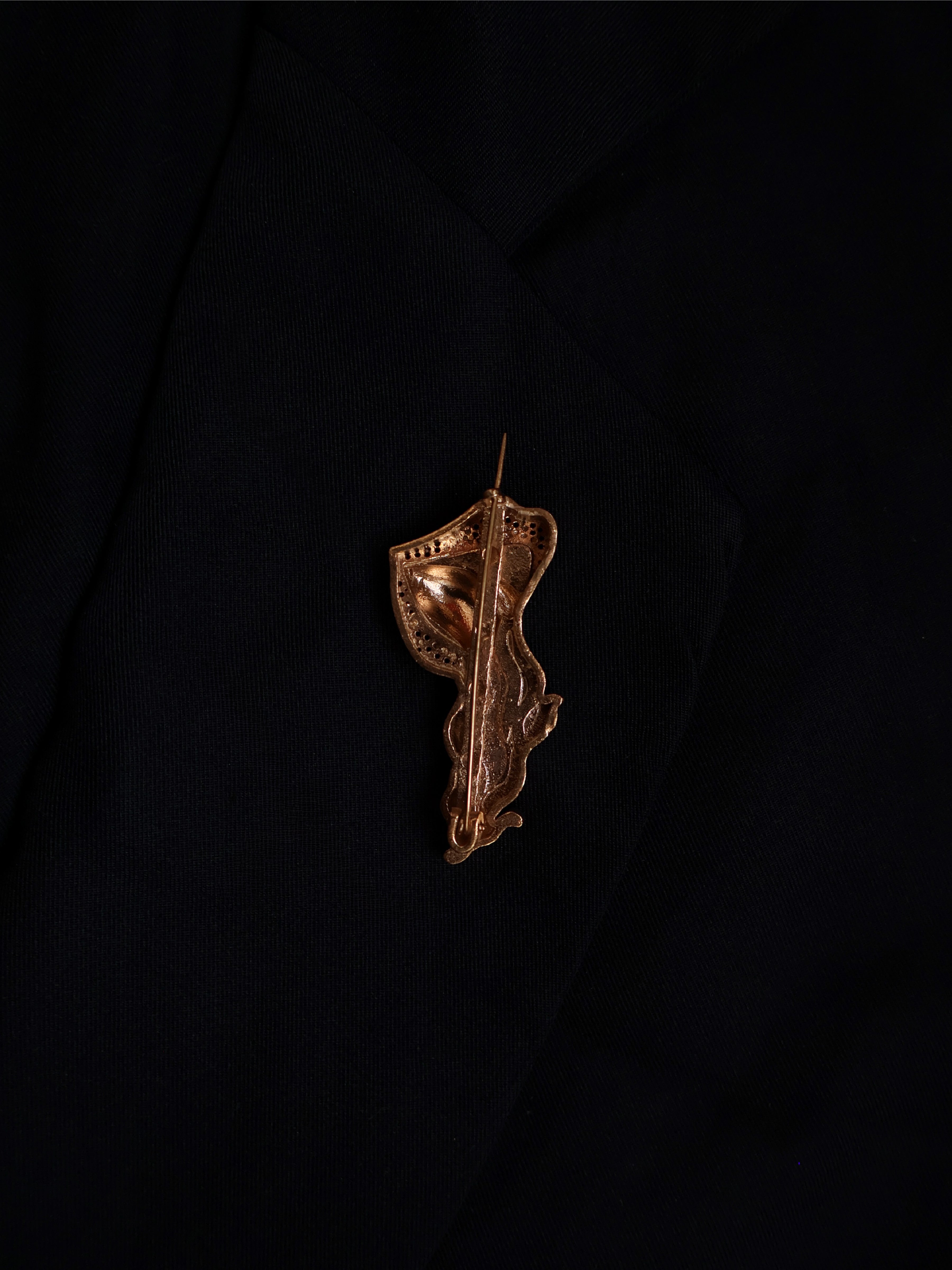 The molten lips - brooch