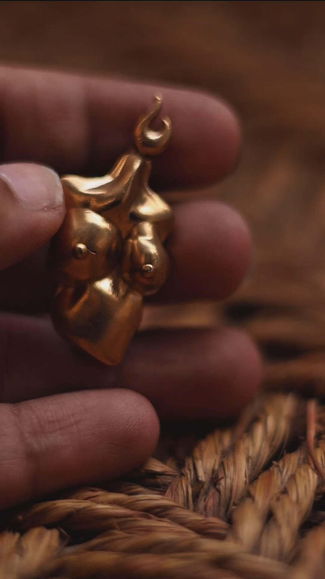 The bare bust - brooch