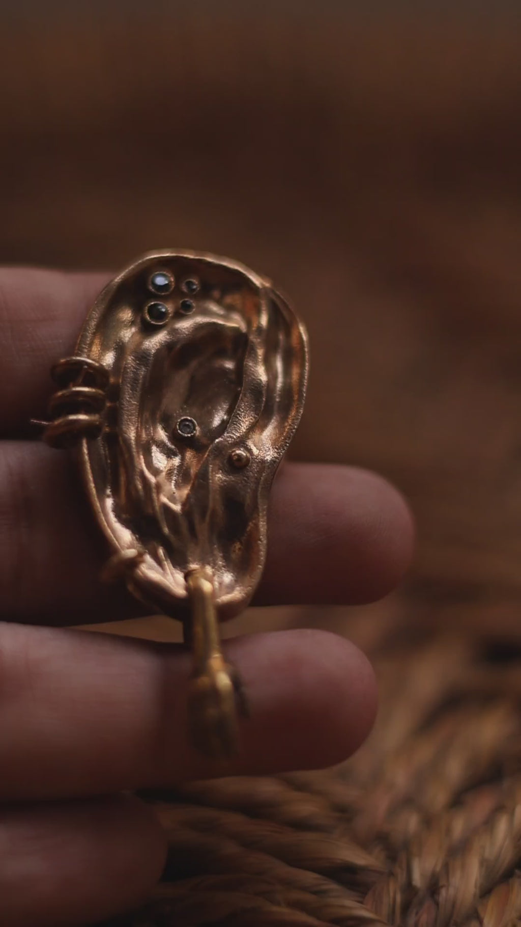 The extra ear - brooch