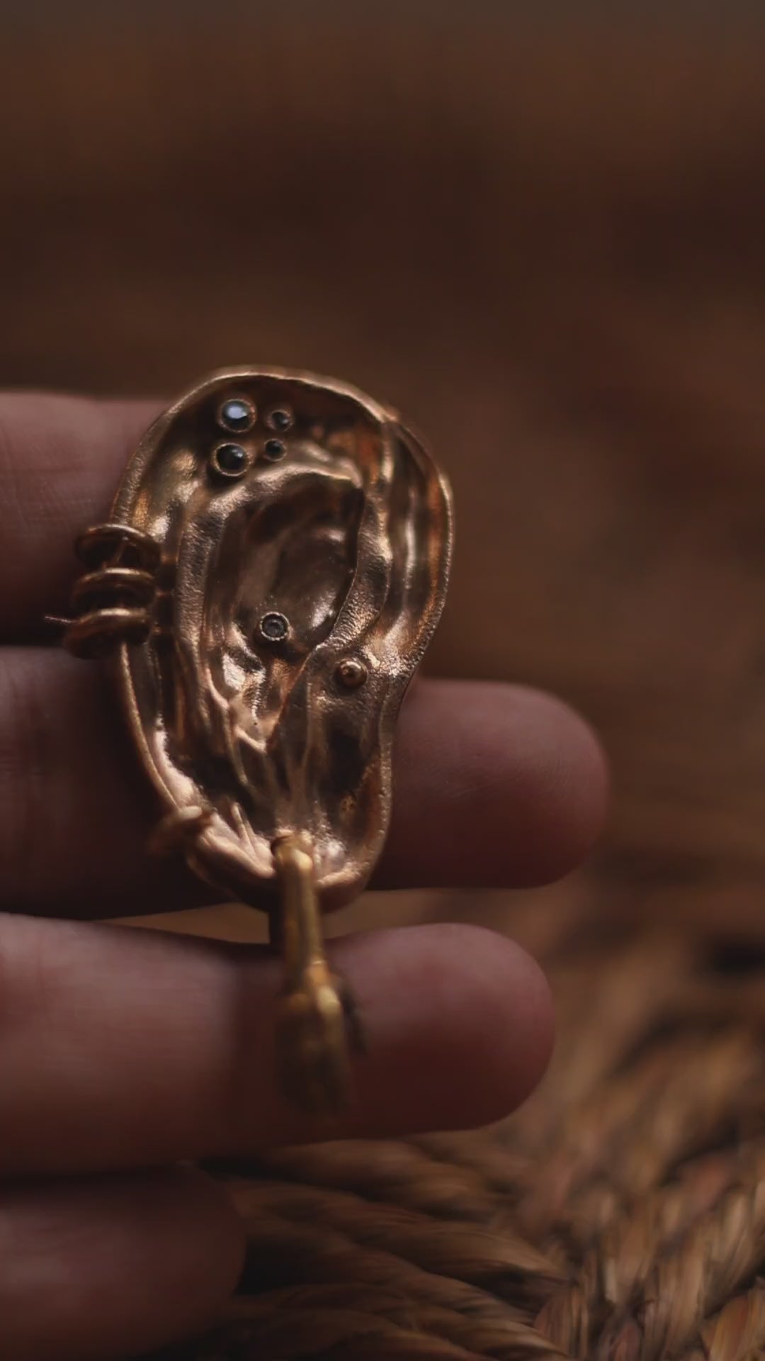 The extra ear - brooch